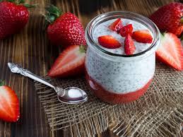 Pudding chia fraises